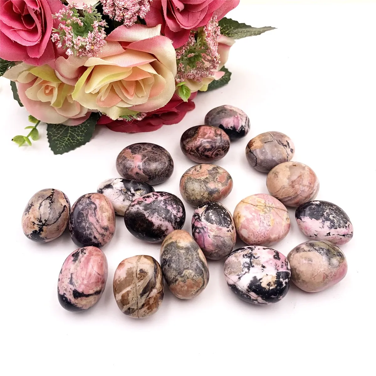 Элегантный Хрустальный розовый камень подвижный пальмовый искусственное