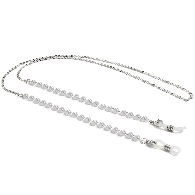 

Fashion Eyeglasses Strap Chain Imitation Pearl Women Minimalist Style Accessories Sunglasses Chain Anti-lost Hanging Glasses