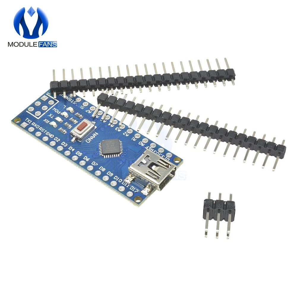5 шт. CH340 ATmega328P плата контроллера совместимый для Arduino Nano CH340 USB драйвер Nano V3.0 ATmega328 Замена FT232RL