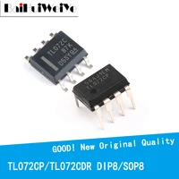 10pcslot tl072cdr sop8 tl072cp dip8 smd tl072 new original ic amplifier chipset good quality