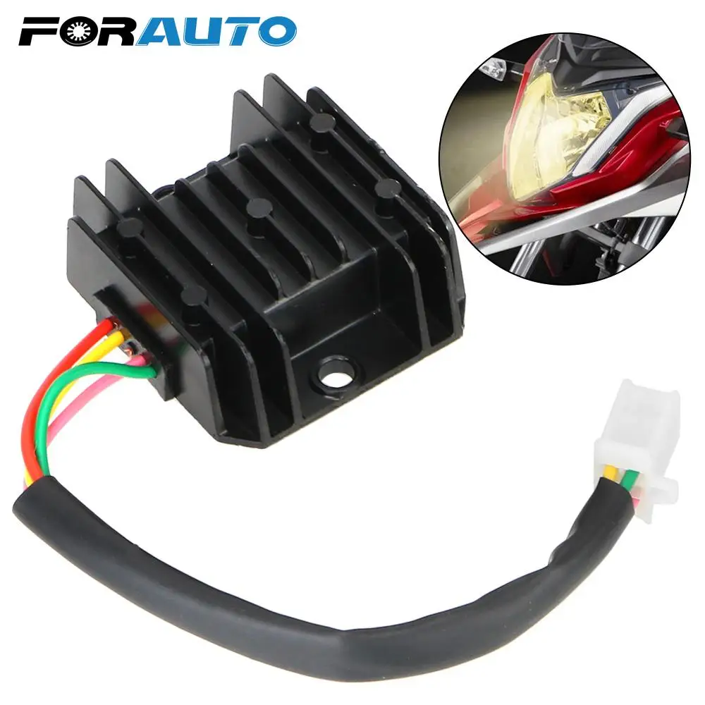 

4 Wires 4 Pins 12V Current Rectifier For 150-250CC ATV Scooter Universal Voltage Regulator Motorcycle Voltage Stabilizer