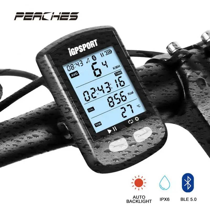 

IGS10S GPS Bicycle Computer Bike Wireless Stopwatch Road MTB Cycling Computer With Cadence Sensor Heart Rate Monitor