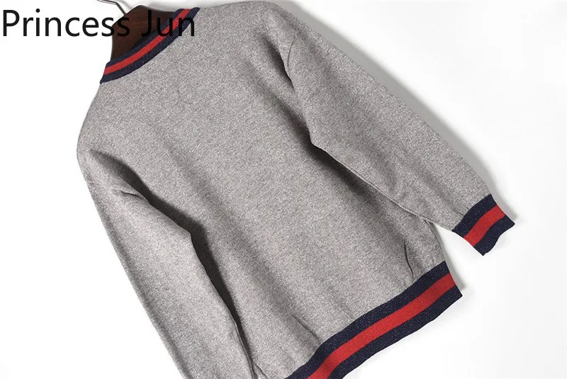 Пуловер женский весенний тонкий с тигровым принтом и блестками 2021 | Женская