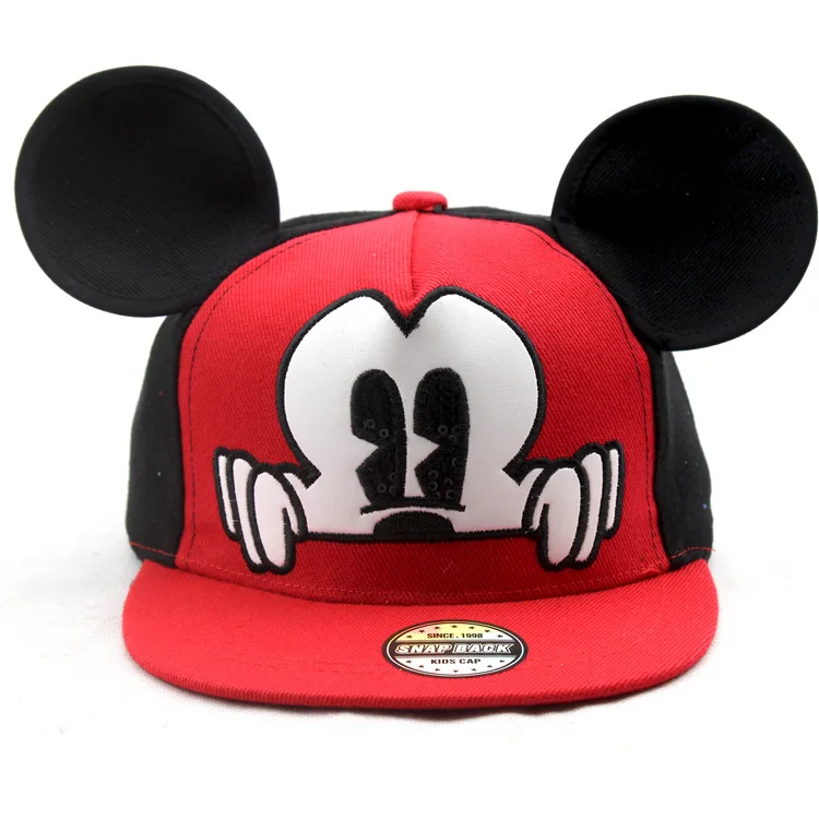 Baby Hat Children Snapback Caps Mickey Ears Sun Hats Baseball Cap Winter Summer Toddler Kids Boy Girls | Детская одежда и обувь