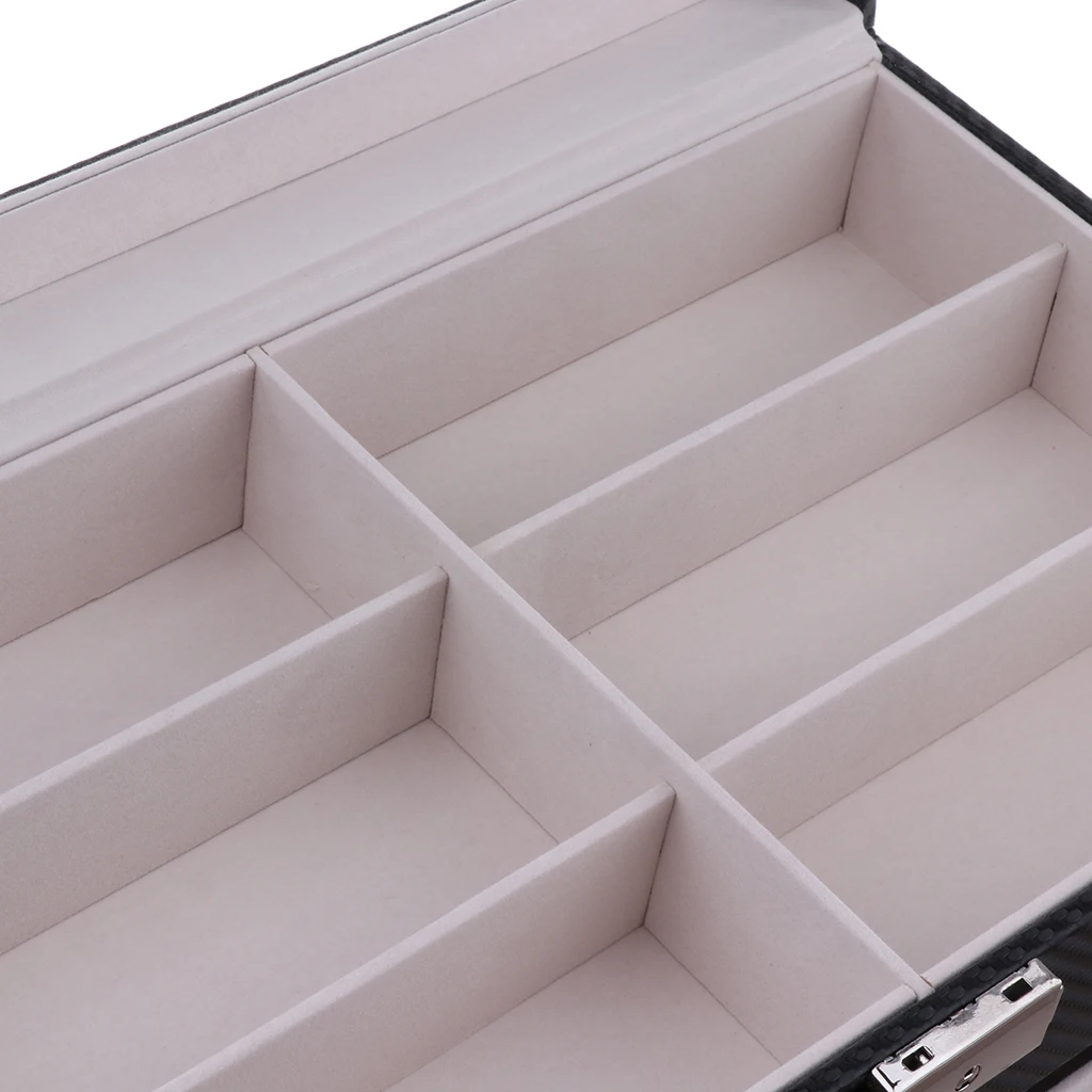 

2Layers Jewelry Storage Case Box Glasses Watches Organizer Display Holder