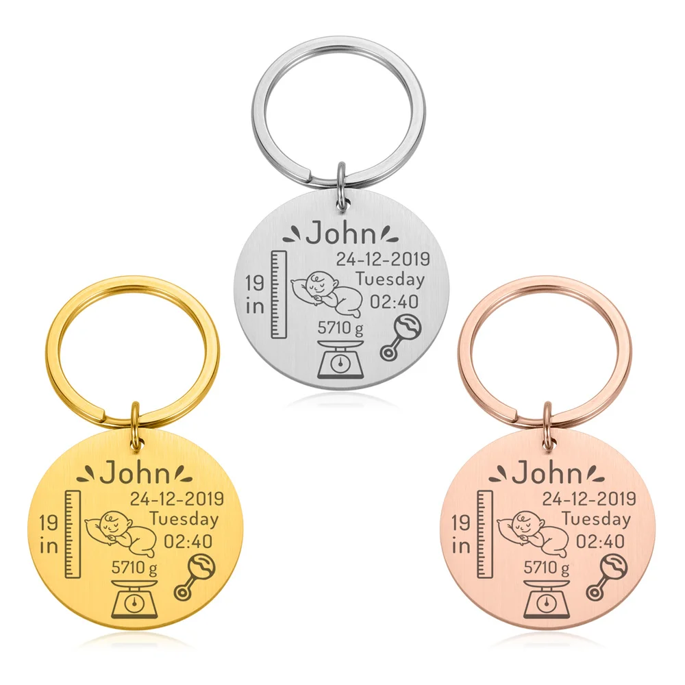 Брелок для ключей мужчин и женщин индивидуальный подарок на день рождения