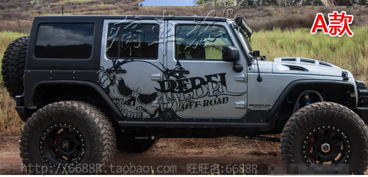 Автомобильные наклейки для JEEP Wrangler автомобильные тянущиеся цветы украшение SUV