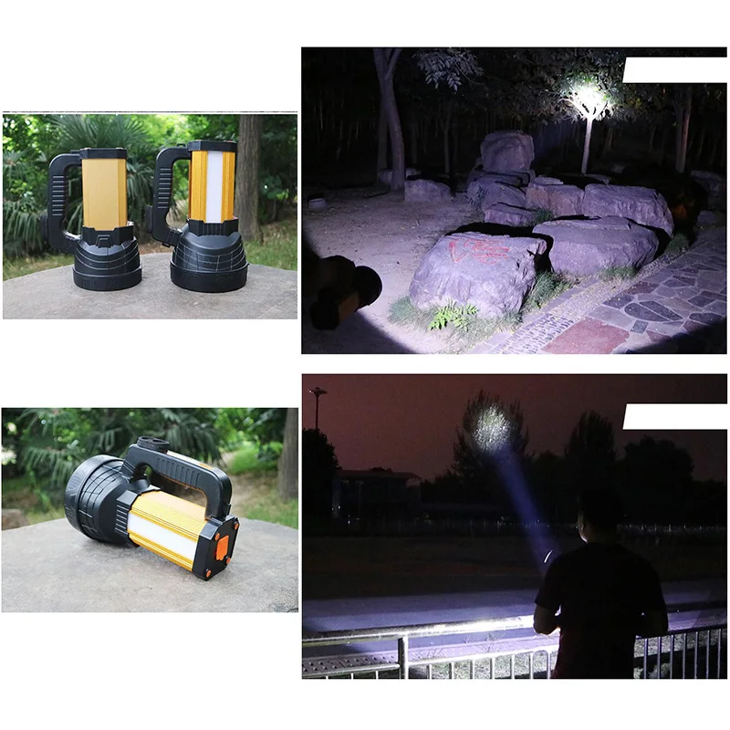 Online Linterna LED Portátil COB T6, Recargable, De Mano, Para Exteriores, USB