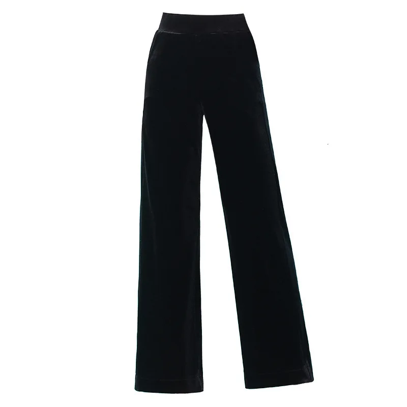 

Corduroy Wide Leg Women 2020 Autumn Winter Warm Elastic High Waist Casual Fashion Trousers Female Velvet Pants Plus Size