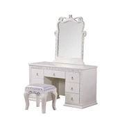 bedroom home furniture dresser table with 7 drawers mirror and stool modern style kd packaged wooden carved materials