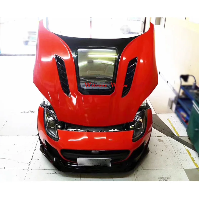 Высококачественные задние капоты двигателя прозрачные чехлы для автомобиля Jaguar