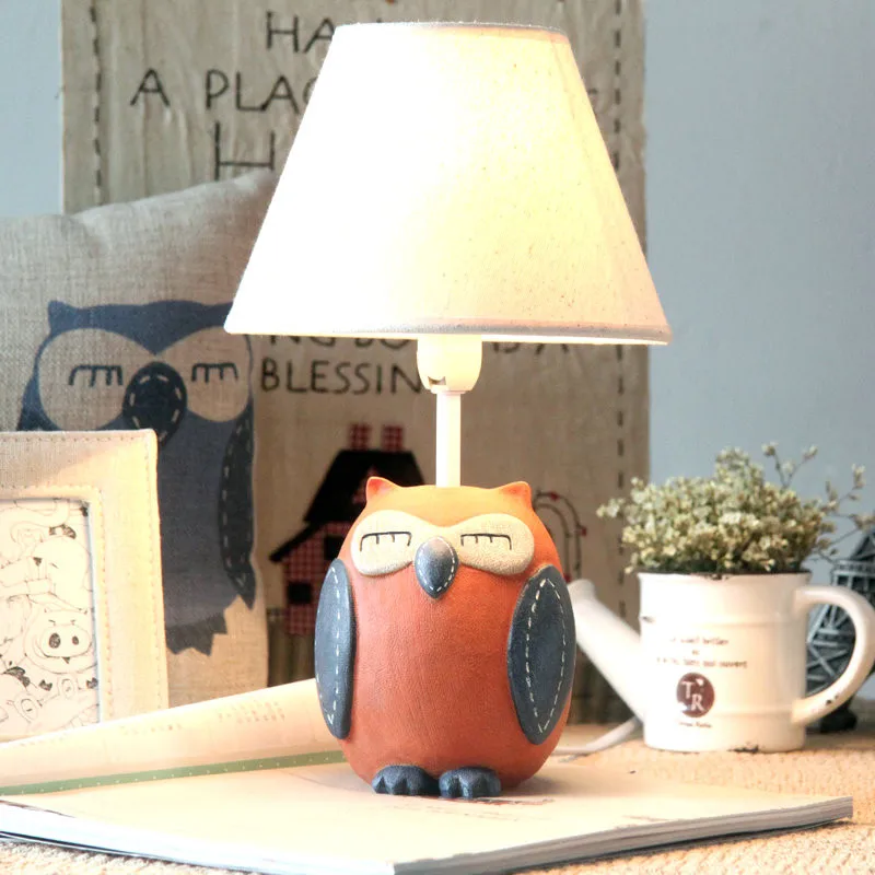 Современная красивая настольная лампа в виде совы креативное украшение