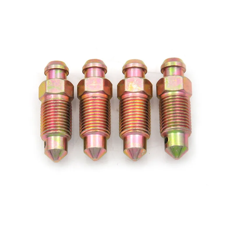 

M10 X 1.0mm Motorcycle Bike Brake Caliper Steel Bleed Screw Nipple 4pcs