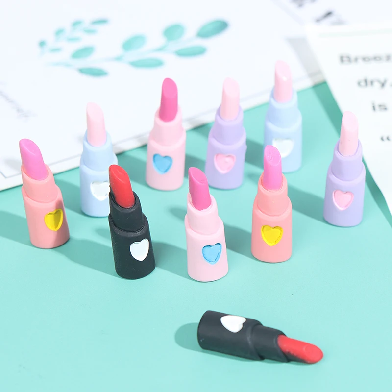 

5Pcs Miniature Cute Lipstick Simulation Cosmetics DIY Play Toys Dollhouse