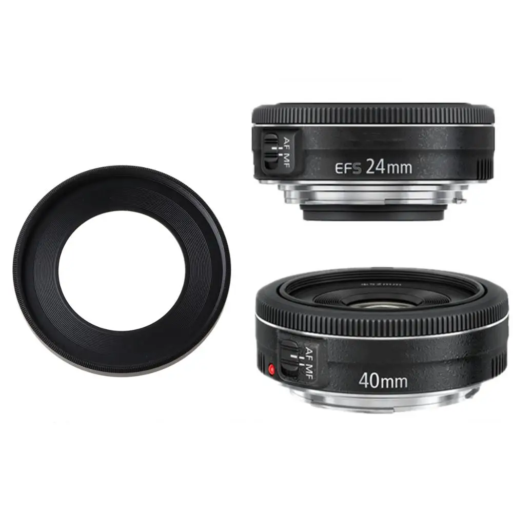 

Brand New and High Quality ES52 ES-52 Metal camera Lens Hood cover for C-anon EF 40mm f/2.8 STM EF-S 24mm f/2.8 STM