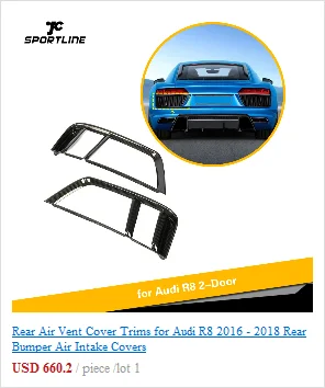 Для Audi R8 автомобиля боковые юбки расширение губы Углеродного Волокна кузова наборы