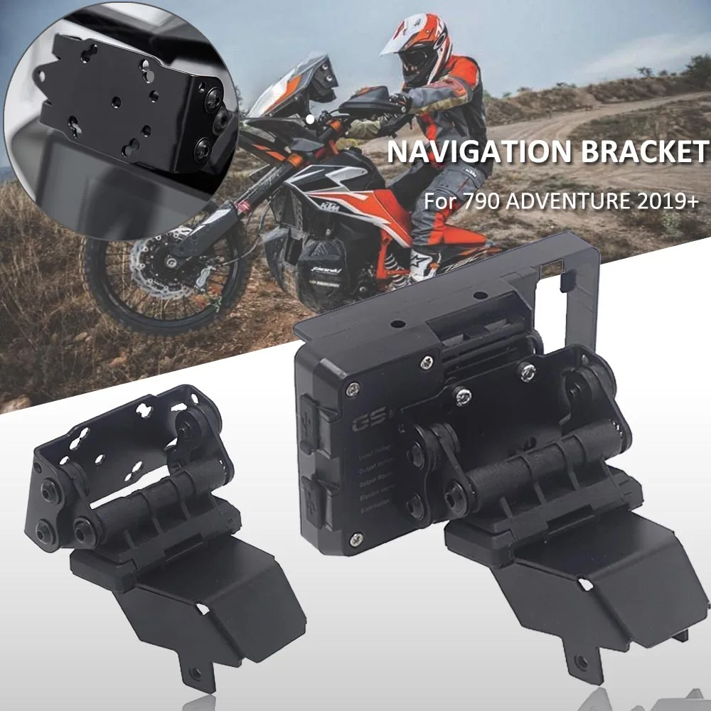 NEW For 790 390 ADVENTURE Motorcycle SMART PHONE Navigation GPS Plate Bracket Adapt Holder Kit 2019 2020 2021