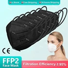 Маски для взрослых FFP2 Mascarillas neгра KN95, одобренная FPP2 5-слойная маска, черная ffp2mask ffp2reusable маска ffp3 маска CE