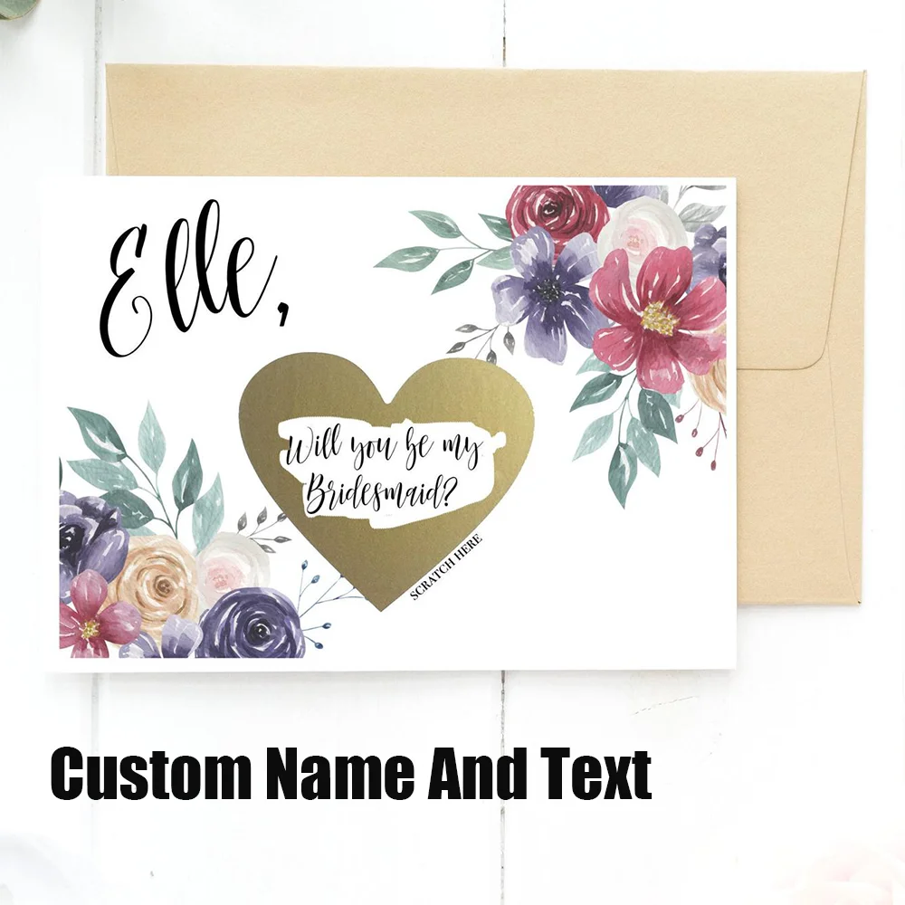 Любой текст на заказ поцарапает открытки подружки невесты предложение вы