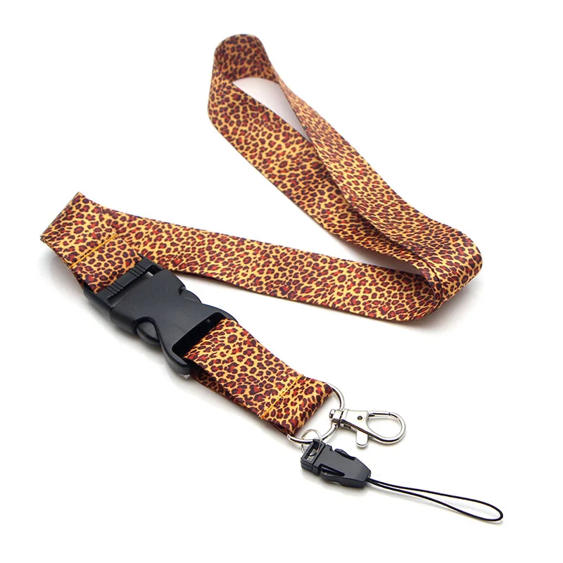 CA304 Леопардовый Мультфильм крутые ремешки для брелка ID карты пропуска мобильного