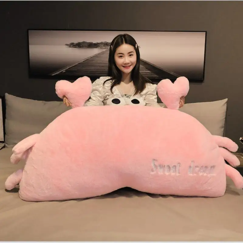 

80-120CM Giant Size Crab Plush Pillow Stuffed Lovely Animal Plush Toys for Girls Home Bed Decor