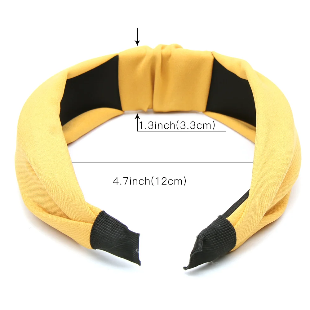 Повязка на голову с бантом для девочек мягкая и удобная простая хлопковая