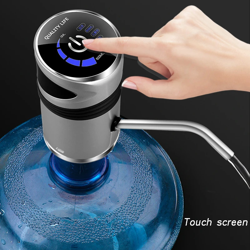 Intelligent Automatic Electric Portable Water Pump Dispenser Gallon Drinking Bottle Switch Silent Charging Touch | Дом и сад