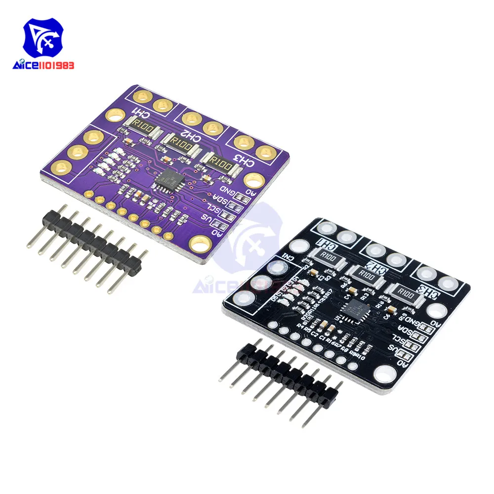 Трехканальный шунт diymore INA3221 Плата датчика питания монитора напряжения тока