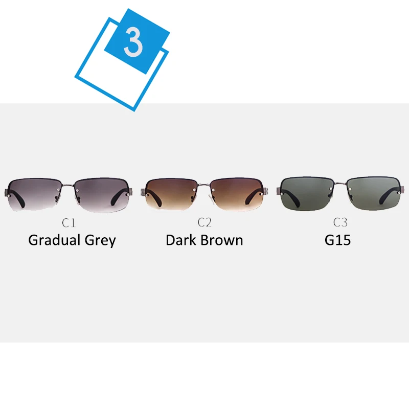 SORVINO роскошные прямоугольные солнцезащитные очки без оправы 2020 мужские