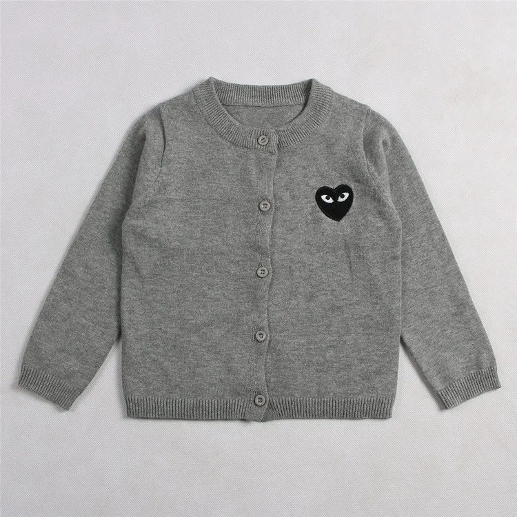 2021 детский белый Повседневный базовый свитер с сердечками Детская Мягкая