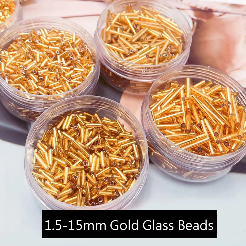 

Golden Series Silvery Lined Charm Czech Glass Seed Beads DIY Bracelet Necklace for Jewelry Making DIY Accessories