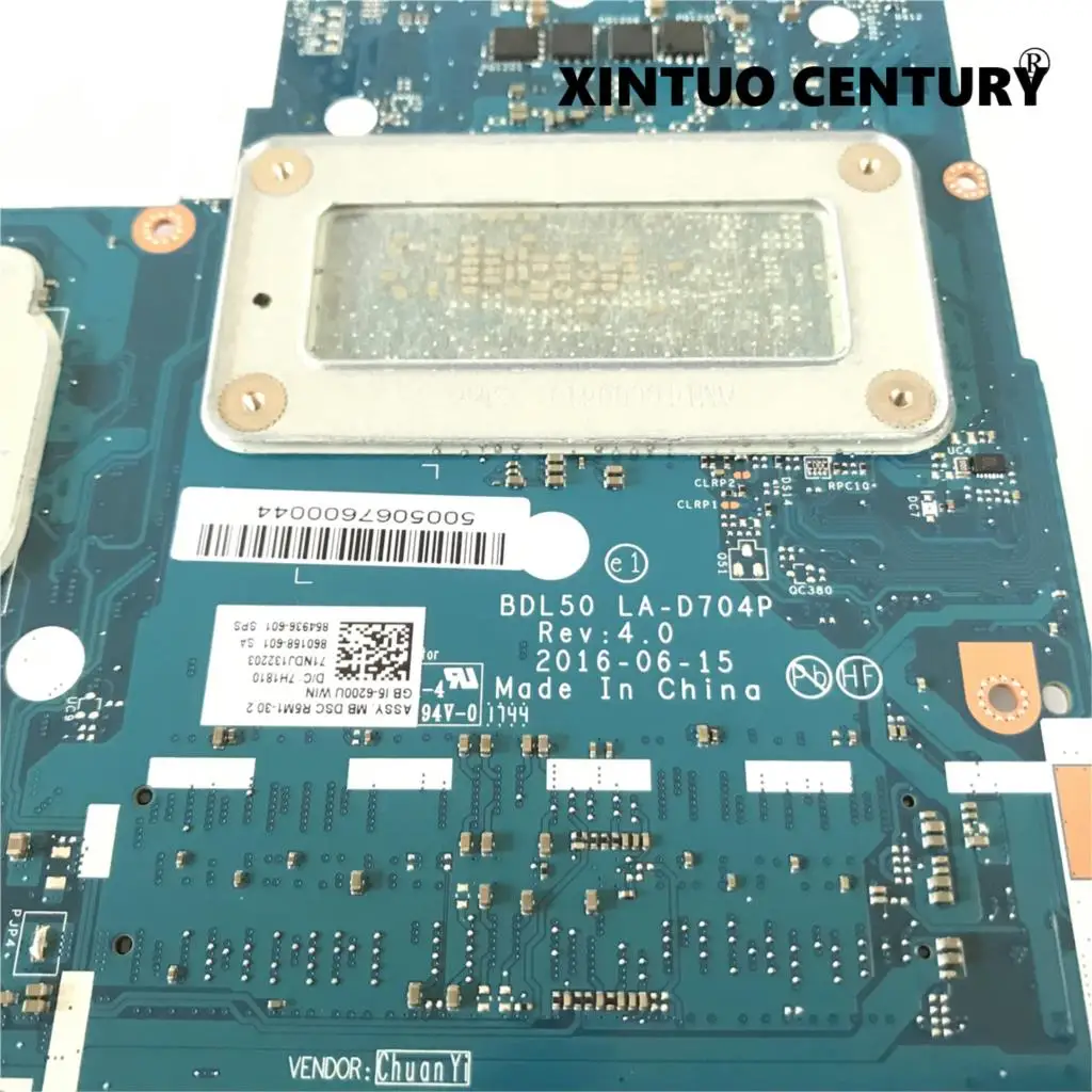 

854936-601 860158-601 For HP 250 G5 15-AY 15-ay015ds Laptop Motherbard BDL50 LA-D704P I5-6200U CPU R5 M330 100% tested working