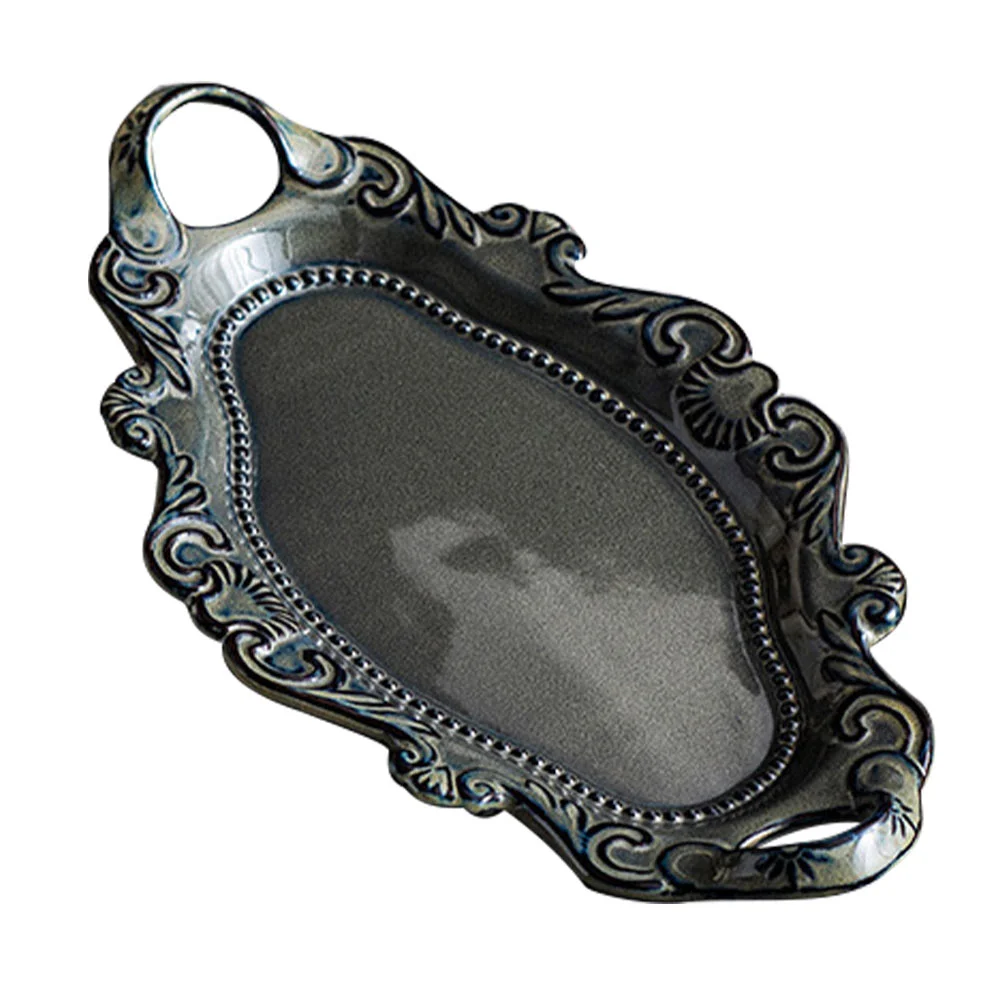 

1Pc Desktop Decoration Ceramic Salad Plate Cake Plate Sushi Plate Dessert Dish