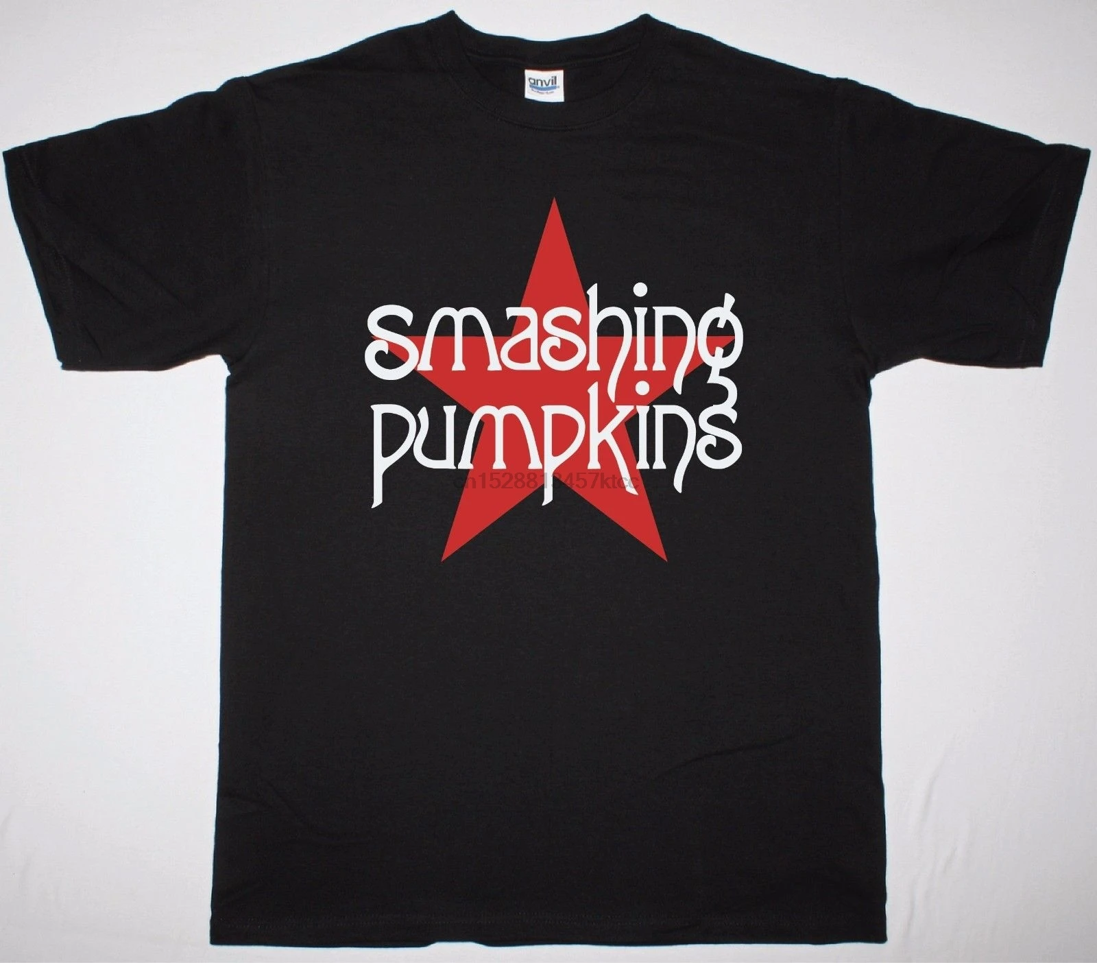Черная футболка с логотипом SMASHING PUMPKINS STAR альтернативная Мужская SILVERCHAIR BUSH ZWAN