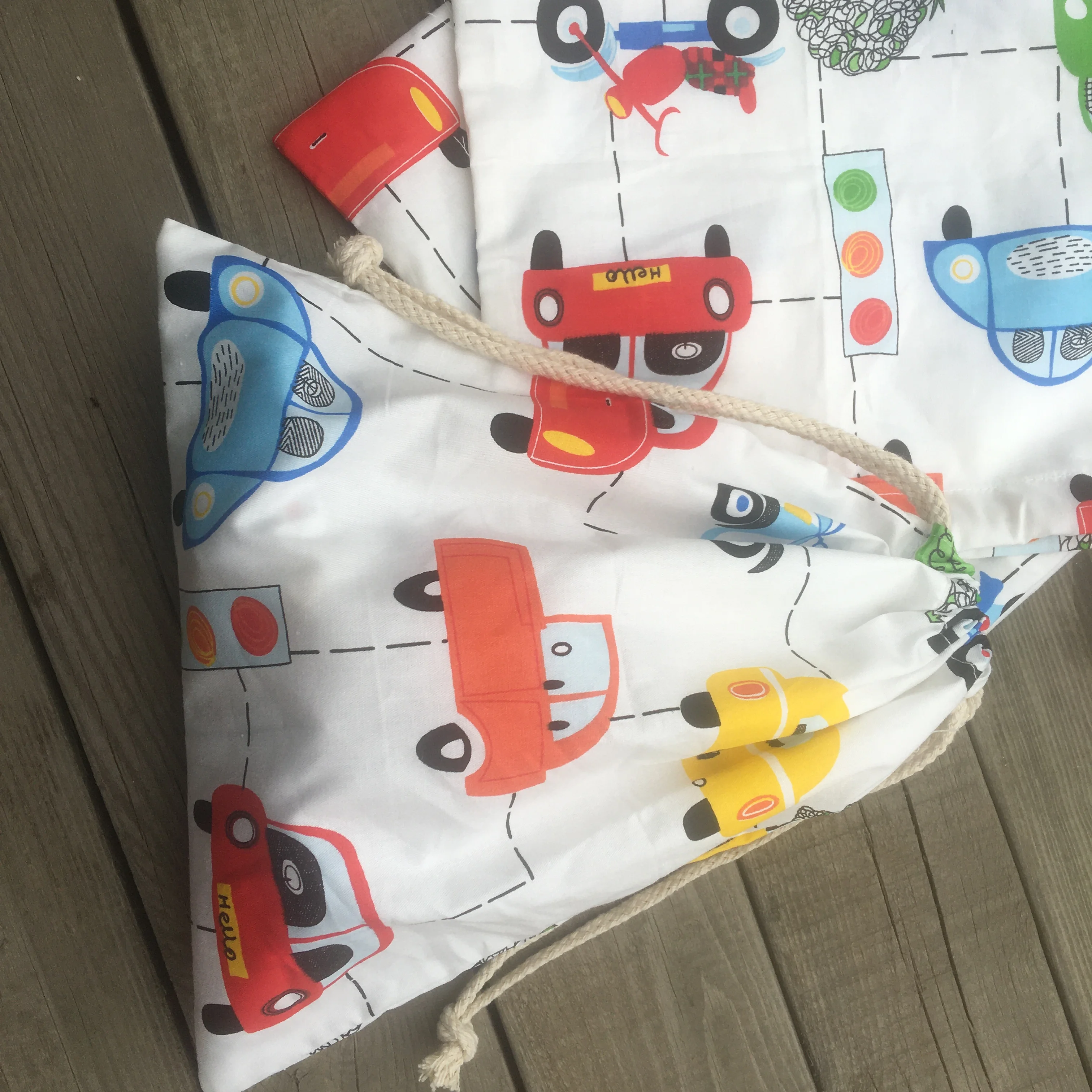 Саржевый Органайзер на шнурке из хлопка 1 шт. праздничная подарочная сумка для