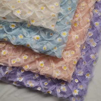 multicolor soft american mesh chrysanthemum wave mesh fabric diy clothing accessories