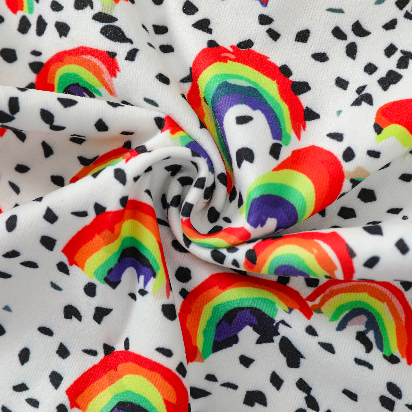 

Newborn Baby Girl Boy Clothes Rompers 2021 Summer Fashion Cute Rainbow/Leopard Printed Short Sleeve Bodycon Jumpsuit 0-24Y