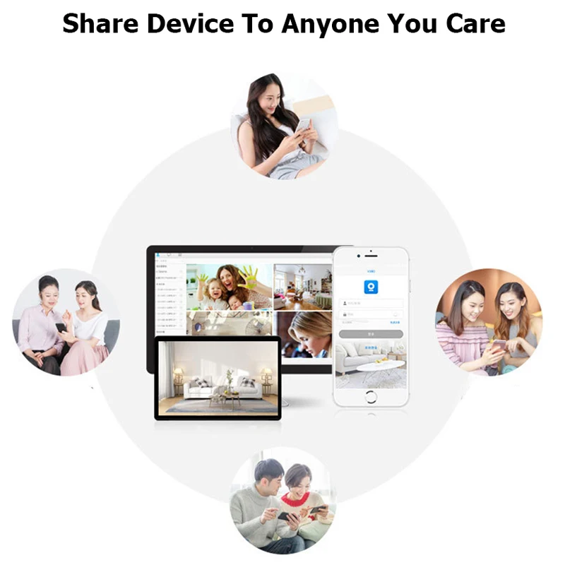 

720P HD Mini Wifi IP Camera Night Vision Two Way Audio Baby Monitor Motion Detection Remote Access Pan/Tilt Surveillance Cameras