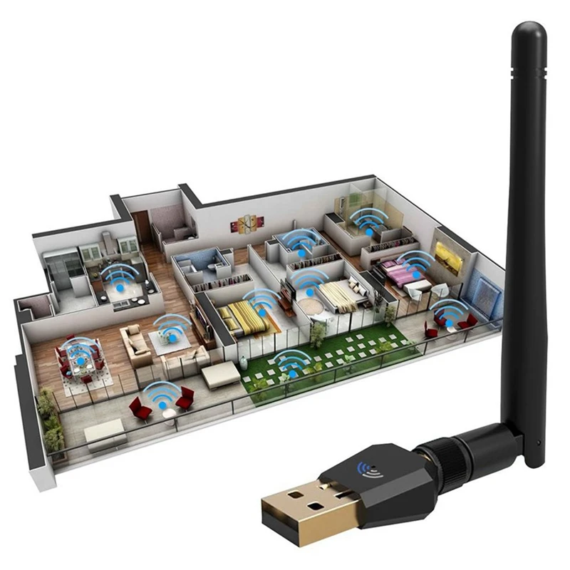 1200 Мбит/с Беспроводной USB Wifi адаптер переменного тока AC1200 Dual Band 2 4 ГГц/300 + Wi-Fi 5
