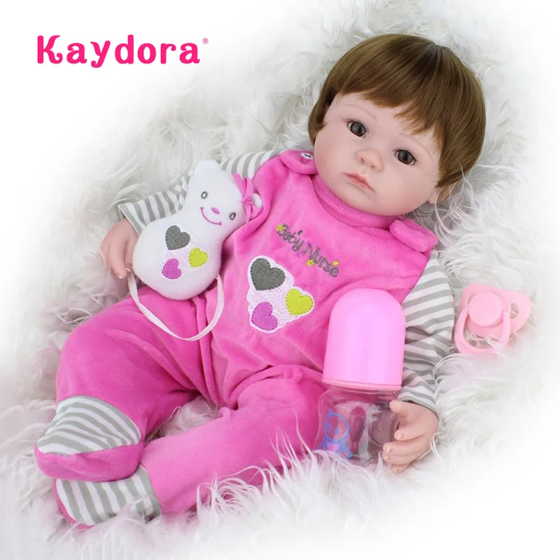 Кукла реборн силиконовая Реалистичная 42 см 17 дюймов|alive dolls|bebe dollsdoll reborn |