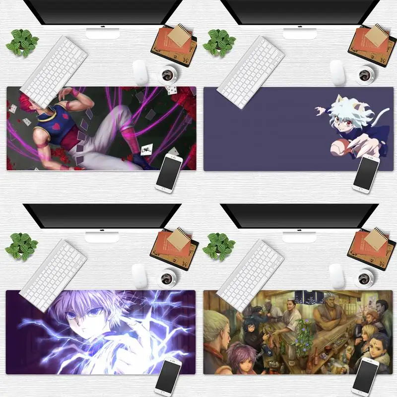 

Hunter x Hunter Anime Comfort Mouse Mat Gaming Mousepad Desk Table Gamer Office Large Mouse pad mats Non-slip Laptop Cushion