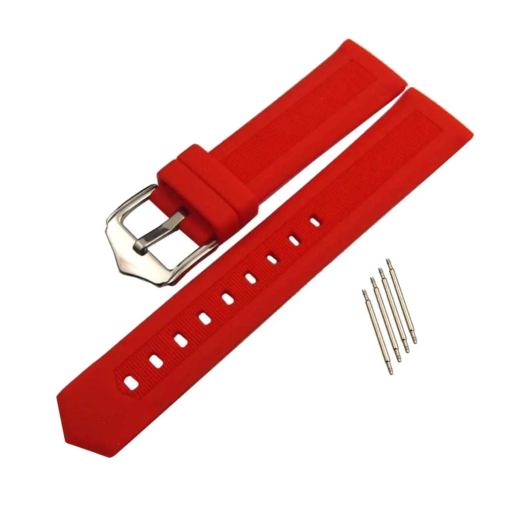 

Waterproof Silicone Rubber Band Band Strap 19/21/24mm + Spring Bar