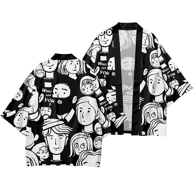 Крутая модная маска лисы кимоно рубашка 3d впечатление хип-хоп стиль мантия