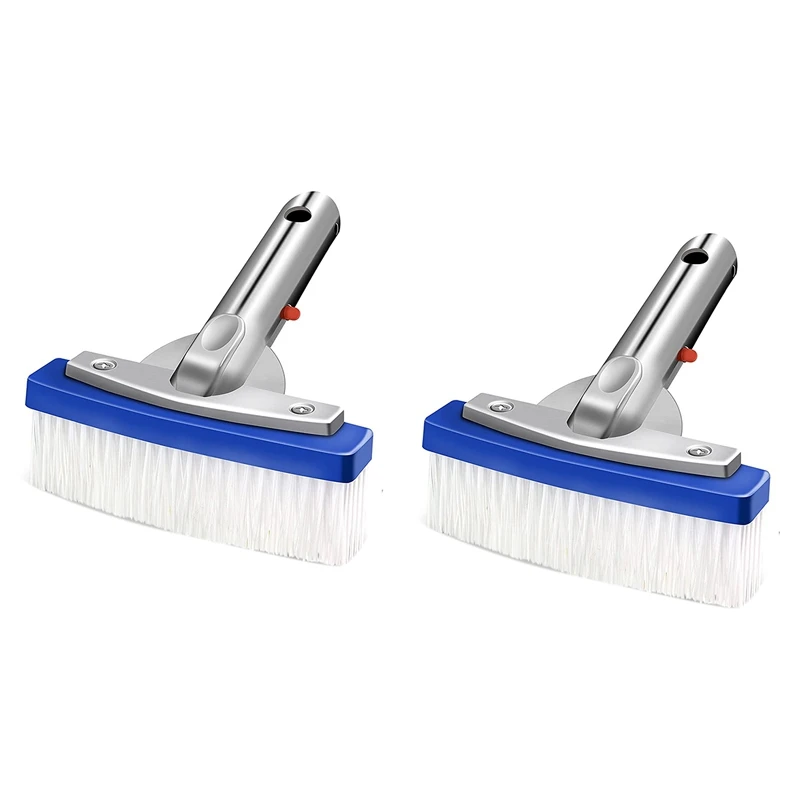 

2Pcs 5.5 Inch Swimming Pool Brush,Pool Brush with Aluminum-Back,for Cleaning Walls, Tiles, Floors Bathtub and Aquarium