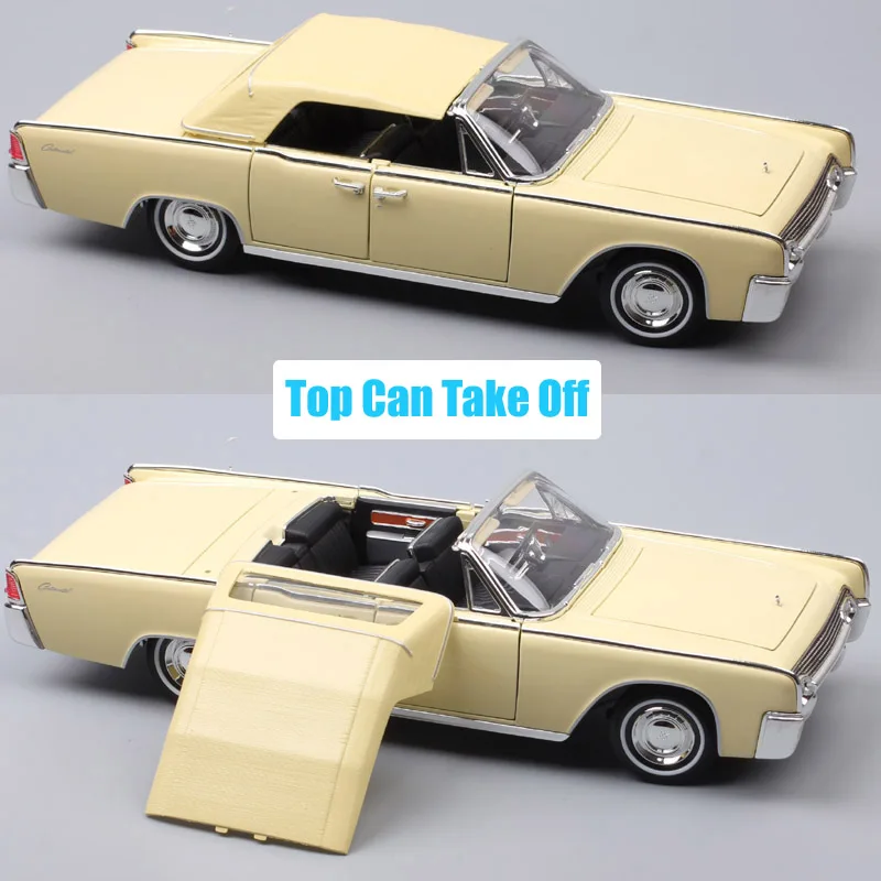 Классические большие весы автомобильные 1:18 марки 1961 LINCOLN CONTINENTAL металлические
