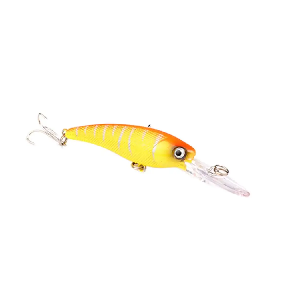 1 шт. рыболовные приманки пластиковые с жестким басом разноцветные в виде гольяна