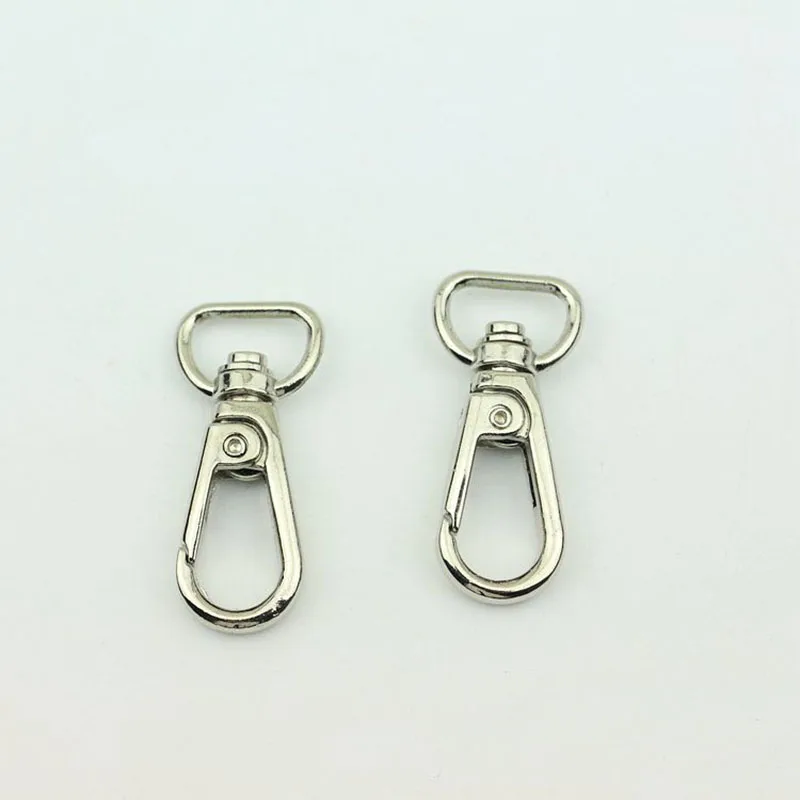 30Pcs 13mm Metal Buckle Collar Webbing Buckles Handbag Hanger Lobster Clasps Swivel Trigger Clips Snap Hook DIY Accessories