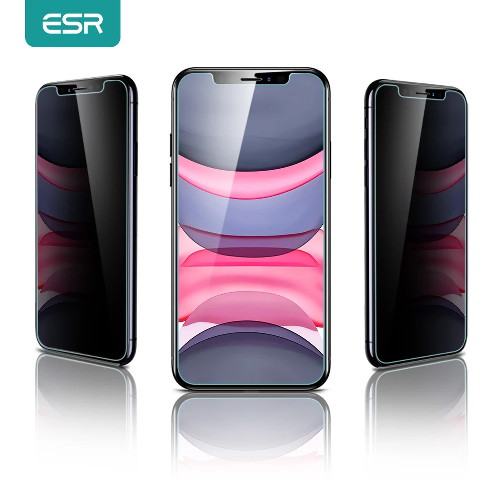 

Антишпионское стекло ESR для iPhone 11 Pro Max XR X XS MAX 8 7 Plus, защитная пленка для экрана, антибликовое закаленное стекло для конфиденциальности