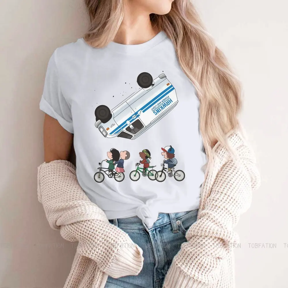 

Cut Women's TShirt Stranger Things Joyce Jim Mike Eleven Girls Graphic Tees Cotton Female T Shirt 4XL Humor Fashion Gift