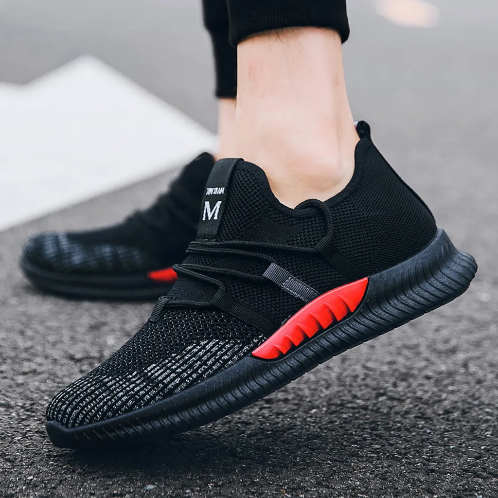 Модная прогулочная Мужская Спортивная обувь для мужчин Обувь На Шнуровке Для